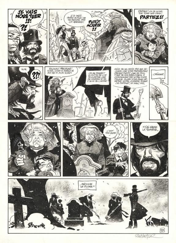 Ralph Meyer - Undertaker, Salvaje, Planche originale n°53