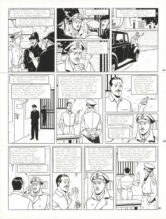 Andr&eacute; Juillard - Blake et Mortimer, Sign&eacute; Olrik, Planche ori