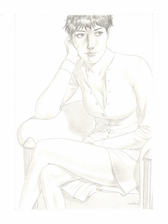 Andr&eacute; Juillard - Le Cahier bleu, Illustration originale de L