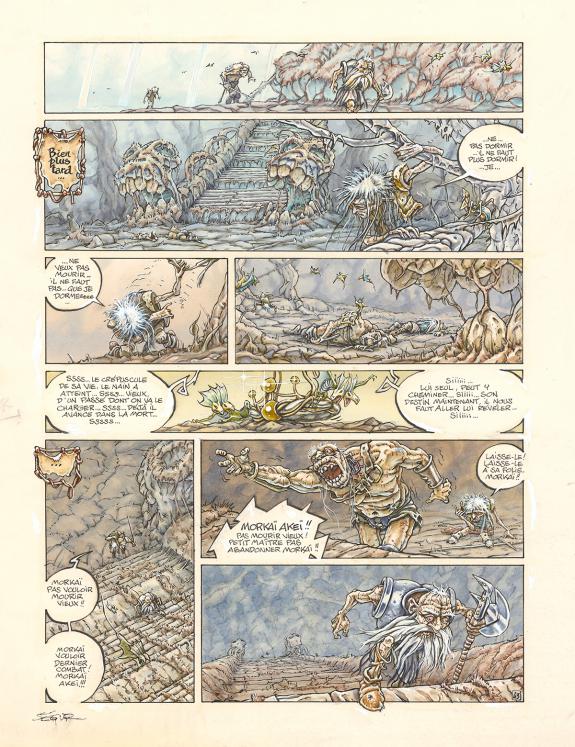 Thierry S&eacute;gur - L&eacute;gendes des Contr&eacute;es oubli&eacute;es, Planche orig