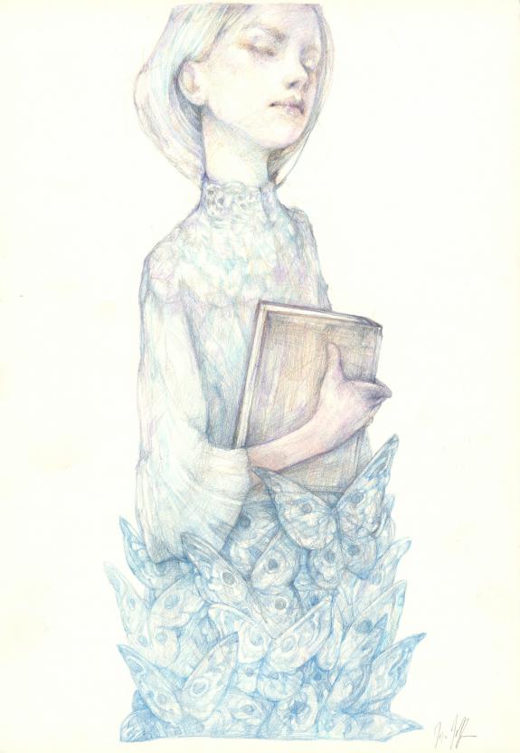 Marco Mazzoni - Illustration originale : "Livre"