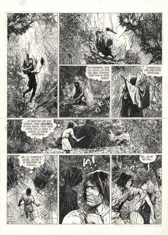 Grzegorz Rosinski - Thorgal, Arachnéa, Planche originale n°2