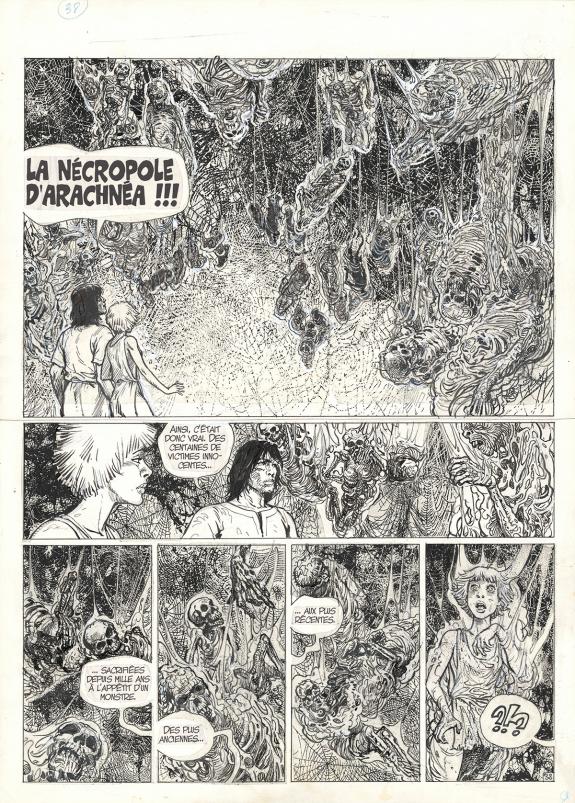 Grzegorz Rosinski - Thorgal, Arachnéa, Planche originale n°2
