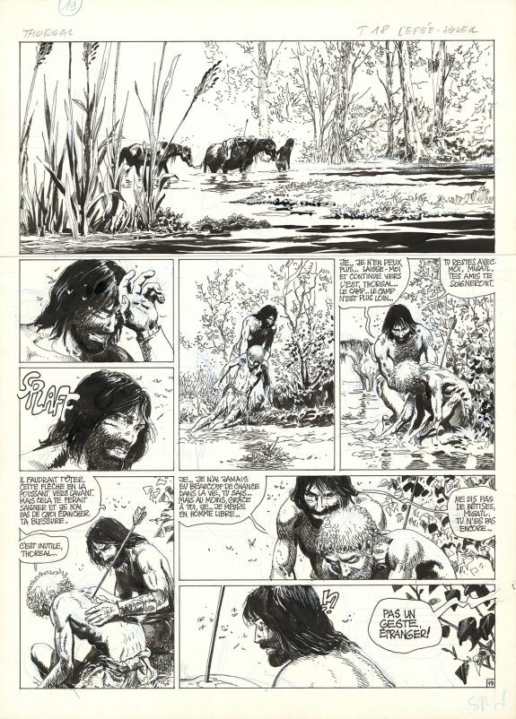 Grzegorz Rosinski - Thorgal, L'Épée-Soleil, Planche original