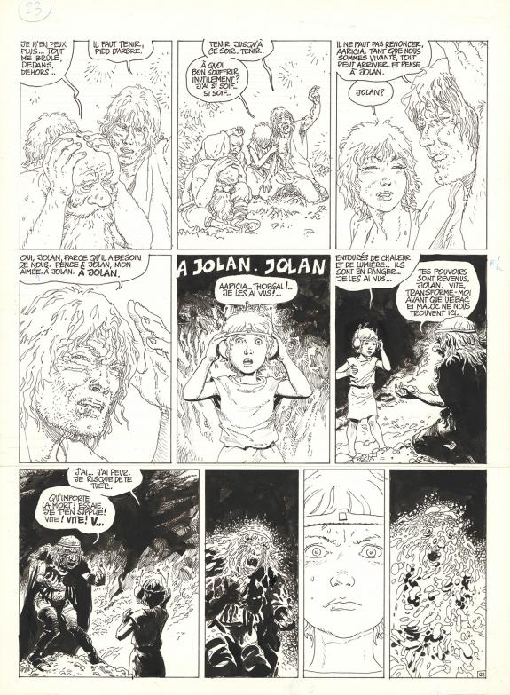 Grzegorz Rosinski - Thorgal, Entre terre et lumière, Planche