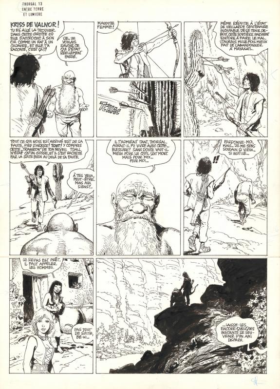 Grzegorz Rosinski - Thorgal, Entre terre et lumière, Planche