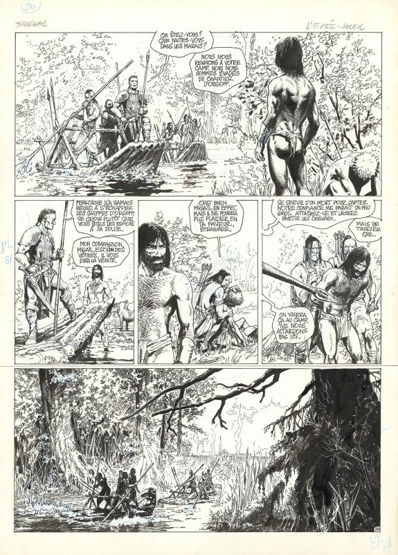 Grzegorz Rosinski - Thorgal, L'Épée-Soleil, Planche original