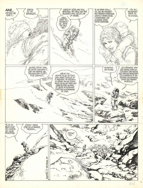 Grzegorz Rosinski - Thorgal, Aaricia, Planche originale n°10