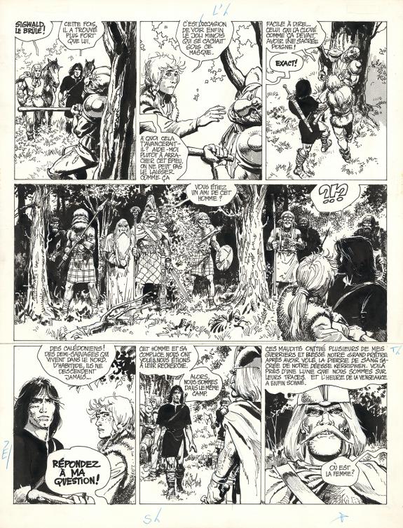 Grzegorz Rosinski - Thorgal, Les Archers, Planche originale 