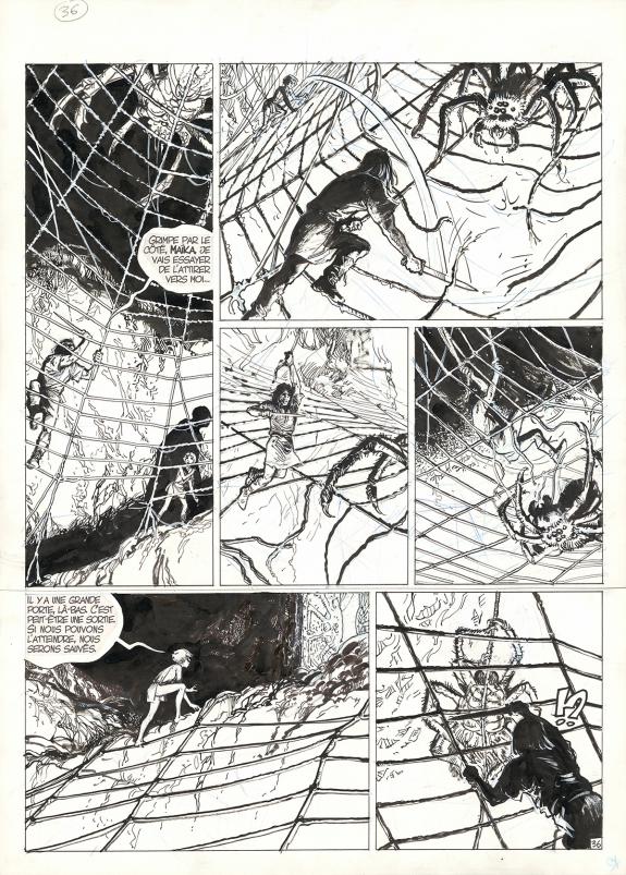 Grzegorz Rosinski - Thorgal, Arachnéa, Planche originale n°3