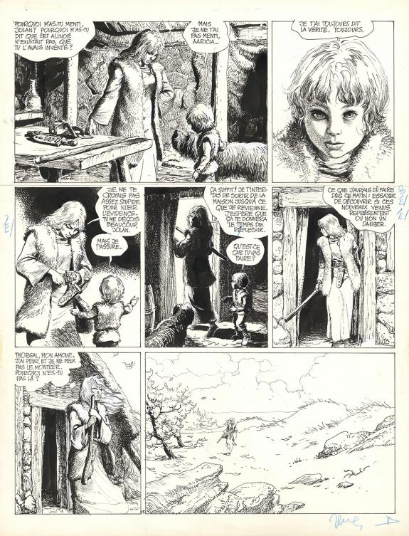 Grzegorz Rosinski - Thorgal, Alinoë, Planche originale n°15