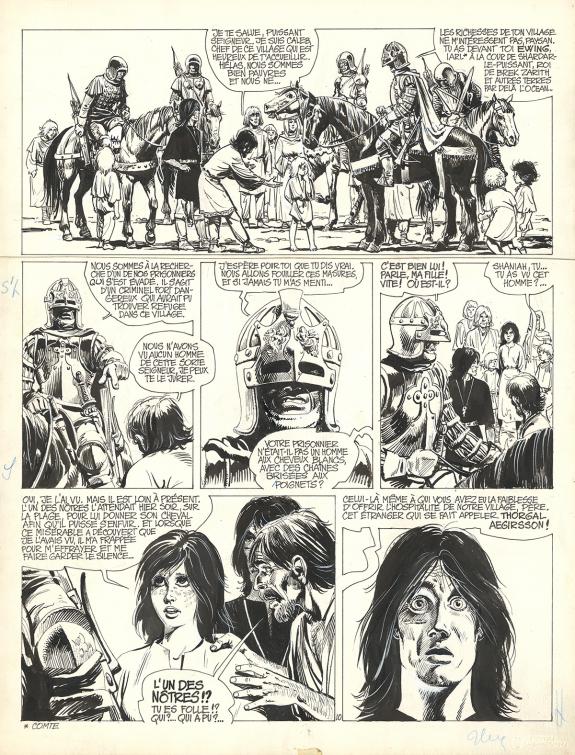 Grzegorz Rosinski - Thorgal, La Galère Noire, Planche origin