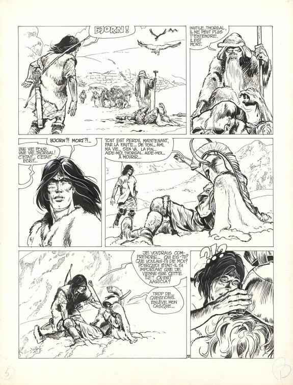 Grzegorz Rosinski - Thorgal, L'Île des Mers Gelées, Planche 