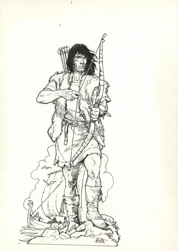 Grzegorz Rosinski - Thorgal, Illustration originale r&eacute;alis&eacute;e