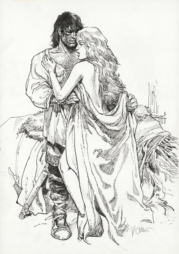 Grzegorz Rosinski - Thorgal, Illustration originale pour un 