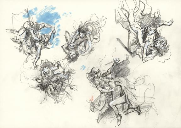 Grzegorz Rosinski - Thorgal, Illustration originale, recherc