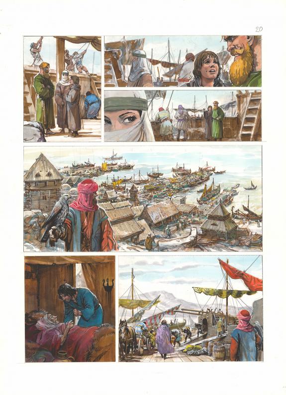 Grzegorz Rosinski - Thorgal, Kah-Aniel, Planche originale n°