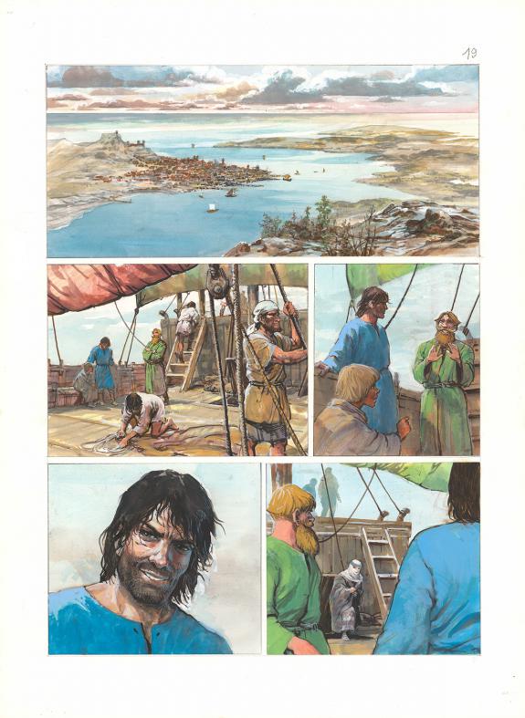 Grzegorz Rosinski - Thorgal, Kah-Aniel, Planche originale n°