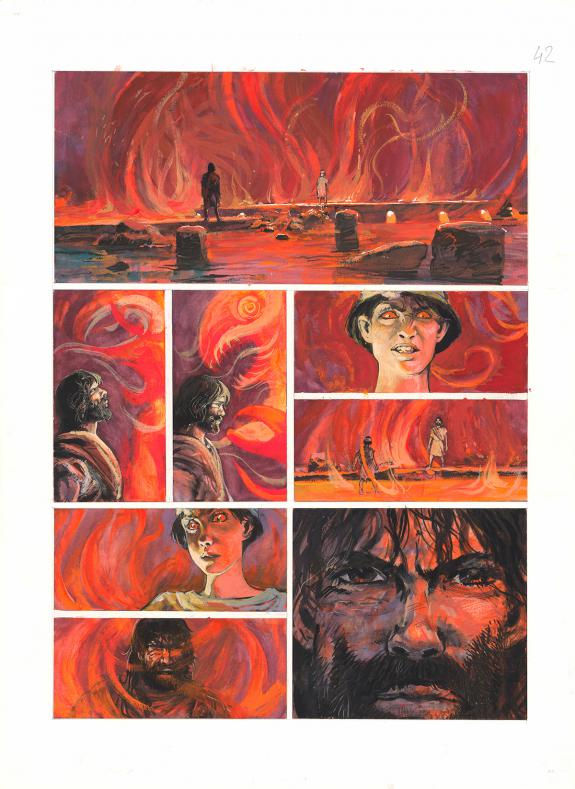 Grzegorz Rosinski - Thorgal, Le Feu écarlate, Planche origin