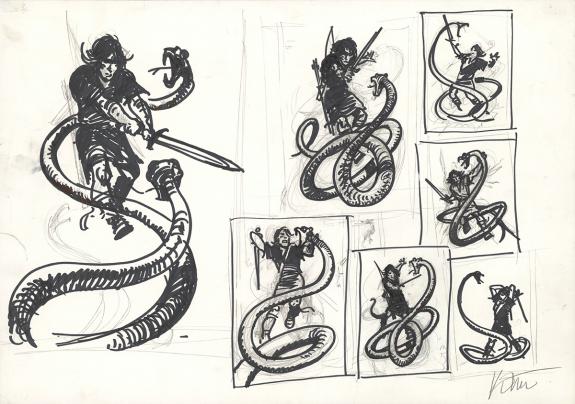 Grzegorz Rosinski - Thorgal, Illustration originale