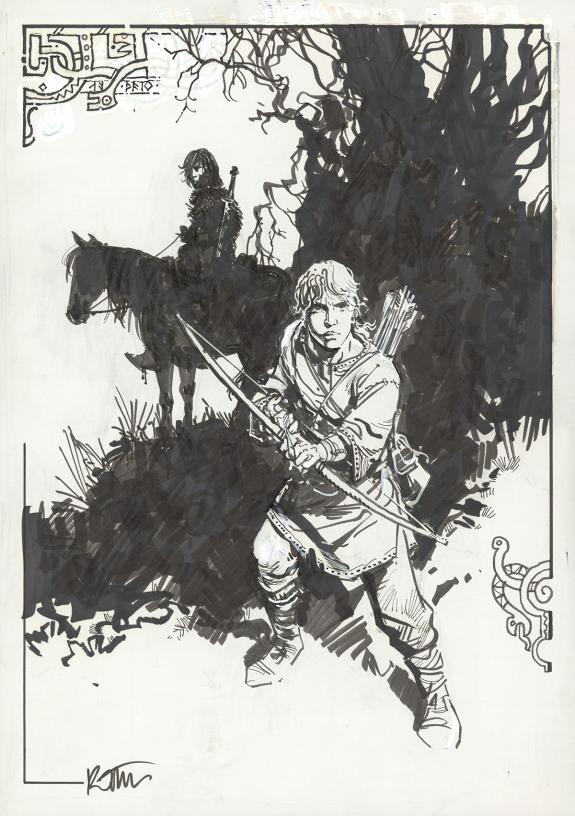 Grzegorz Rosinski - Thorgal, Illustration originale pour un 