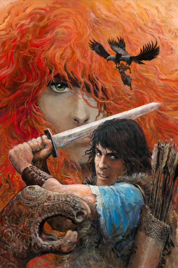 Grzegorz Rosinski - Thorgal, Peinture originale, affiche de 