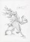 Manchu - Lot de neuf croquis de créatures : Kears, Hébé-ty, 