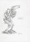 Manchu - Lot de neuf croquis de créatures : Kears, Hébé-ty, 