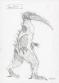 Manchu - Lot de neuf croquis de créatures : Kears, Hébé-ty, 
