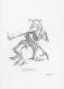 Manchu - Lot de neuf croquis de créatures : Kears, Hébé-ty, 
