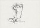 Tom Bancroft  - Crayonné original de design de Mushu pour le