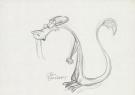 Tom Bancroft  - Crayonné original de design de Mushu pour le