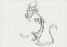 Tom Bancroft  - Crayonné original de design de Mushu pour le