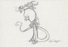 Tom Bancroft  - Crayonné original de design de Mushu pour le