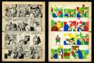 Eddy Paape - Valhardi, Le Rayon Super-Gamma, Planches origin