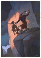 Frédéric Pillot - Le Dernier des Mohicans, Illustration orig