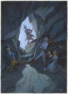 Frédéric Pillot - Le Dernier des Mohicans, Illustration orig