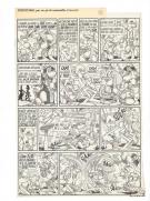 Benito Jacovitti - Coccobill, Planche originale n&deg;3, "Per un