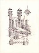 Stan Manoukian - Frankenstein, Illustration originale pour l