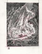 Stan Manoukian - Frankenstein, Crayonn&eacute; original, recherche 