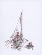 Stan Manoukian - Frankenstein, Crayonné original, recherche 