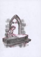 Stan Manoukian - Frankenstein, Crayonné original, recherche 