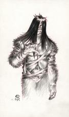 Stan Manoukian - Frankenstein, Crayonné préparatoire du desi