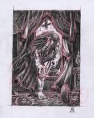 Stan Manoukian - Frankenstein, Crayonné préparatoire de "Je 