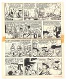 Victor Hubinon - Barbe-Rouge, Mort ou vif, Planche originale