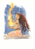 Ana Miralles - Djinn, Illustration originale in&eacute;dite