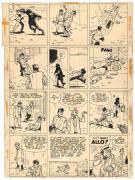 Maurice Tillieux - Marc Jaguar, Planche originale n&deg;38 avec 