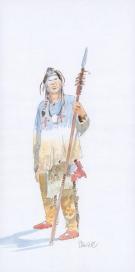 Patrick Prugne - Cheyenne, Illustration originale, &eacute;tude de 