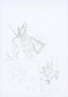 Patrick Prugne - Cheyenne, Illustration originale, recherche