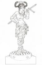 Philippe Buchet - Sillage, Illustration originale pour une P